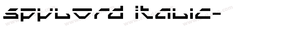 Spylord Italic字体转换